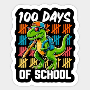 100 Days Dinosaur Trex Boys Kids 100th Day Of School Sticker